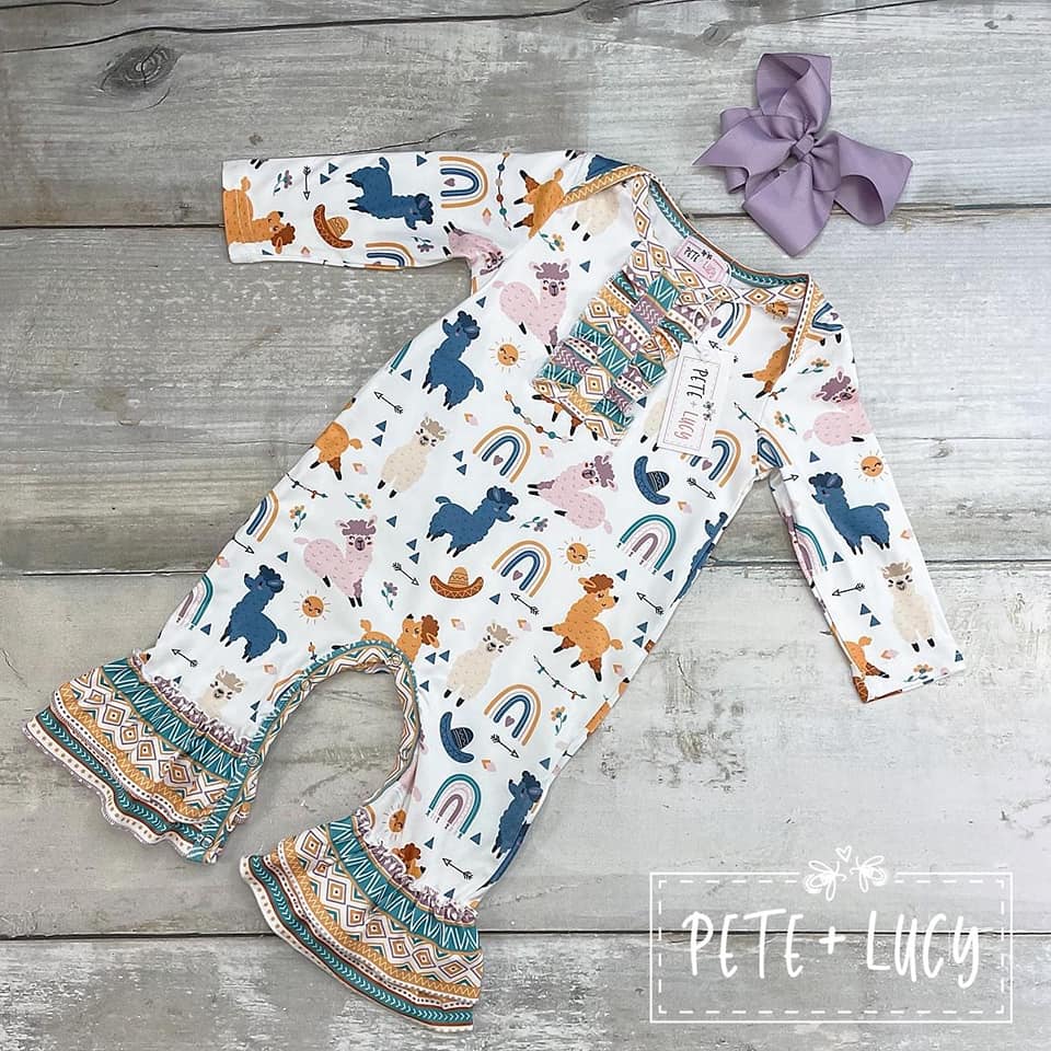 Party Like A Llama Pete + Lucy Romper